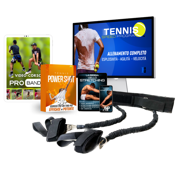 il pacchetto di allenamento e prodotti che ti permette di migliorare il tuo tennis